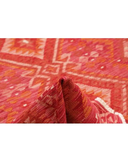 Tappeto Kilim Afghanistan rosso 200x291