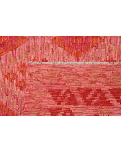 Tappeto Kilim Afghanistan rosso arancione 211x298