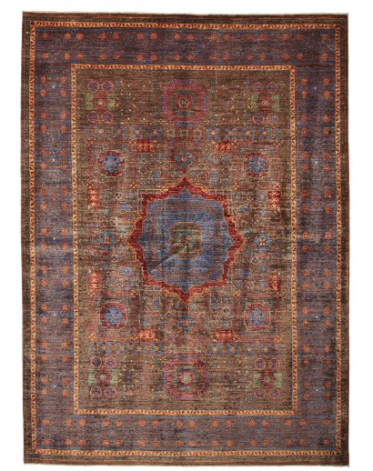 Tappeto Mamlouk Pakistan azzurro arancione 175x240