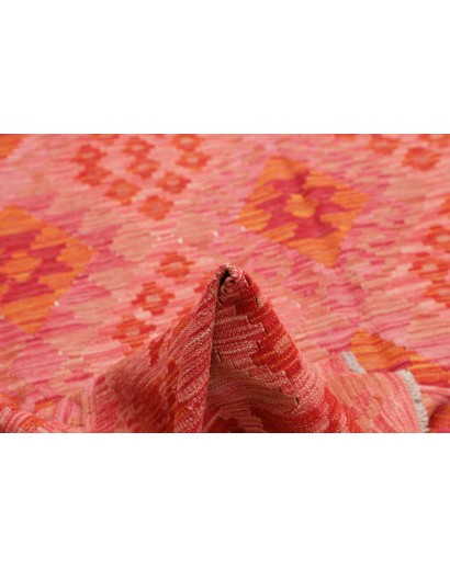 Tappeto Kilim Afghanistan rosso arancione 211x298