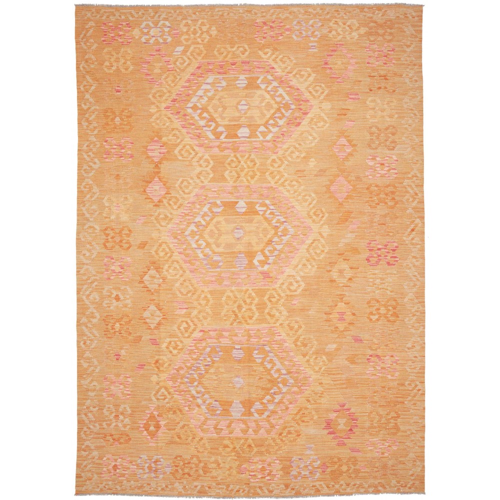 Tappeto Kilim Afghanistan marrone arancione 211x293