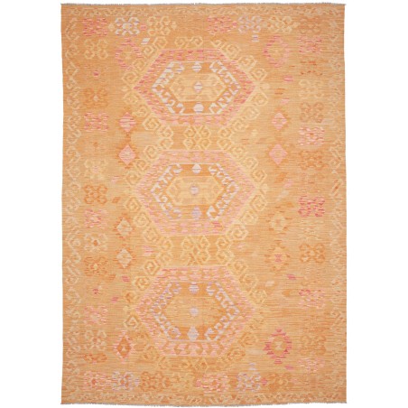 Tappeto Kilim Afghanistan marrone arancione 211x293