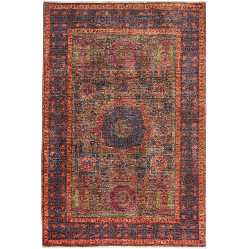 Tappeto Mamlouk Pakistan marrone rosso 97x150 Tappeto Mamlouk Pakistan marrone rosso 97x150