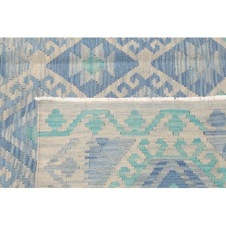 Tappeto Kilim Afghanistan azzurro beige 201x298