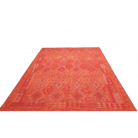 Tappeto Kilim Afghanistan rosso arancione 209x293