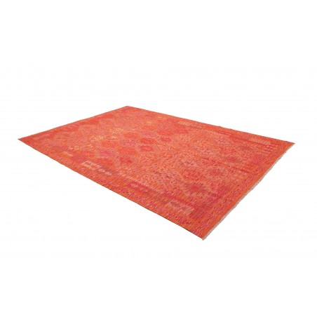 Tappeto Kilim Afghanistan rosso arancione 209x293