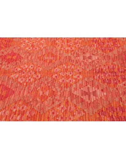 Tappeto Kilim Afghanistan rosso arancione 209x293