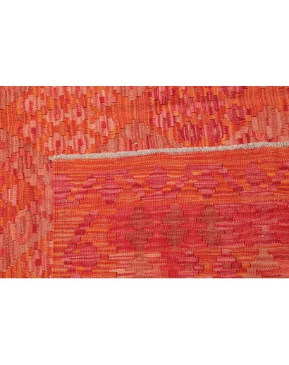 Tappeto Kilim Afghanistan rosso arancione 209x293
