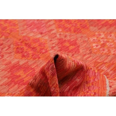Tappeto Kilim Afghanistan rosso arancione 209x293