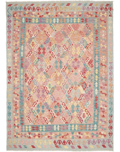 Tappeto Kilim Afghanistan marrone beige 204x275