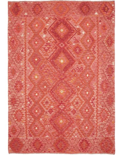 Tappeto Kilim Afghanistan rosso 205x291