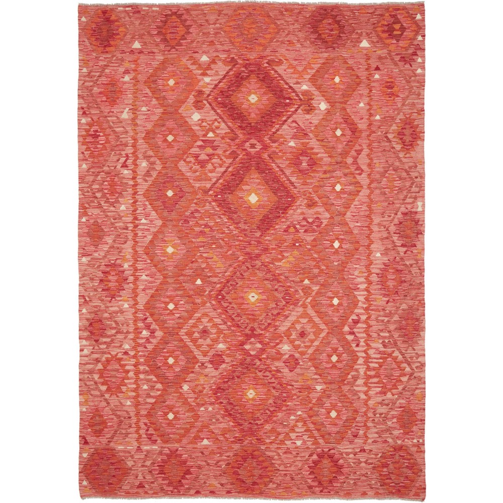 Tappeto Kilim Afghanistan rosso 205x291