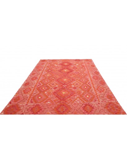 Tappeto Kilim Afghanistan rosso 205x291