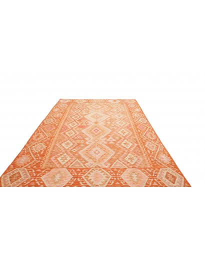 Tappeto Kilim Afghanistan marrone arancione 209x292