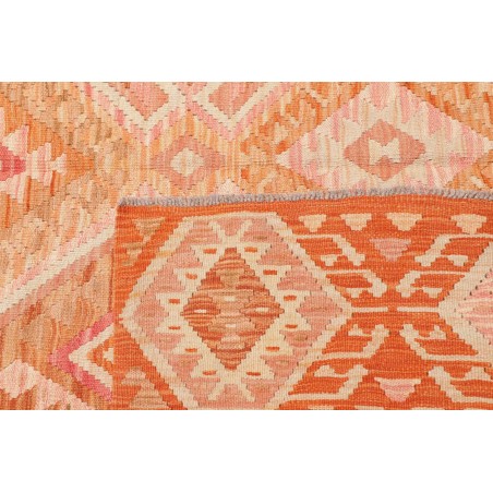 Tappeto Kilim Afghanistan marrone arancione 209x292