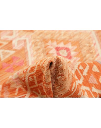 Tappeto Kilim Afghanistan marrone arancione 209x292