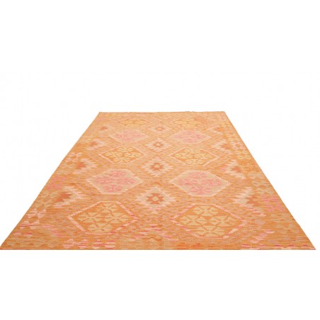 Tappeto Kilim Afghanistan arancione giallo 207x293