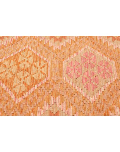 Tappeto Kilim Afghanistan arancione giallo 207x293
