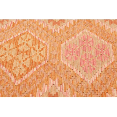 Tappeto Kilim Afghanistan arancione giallo 207x293