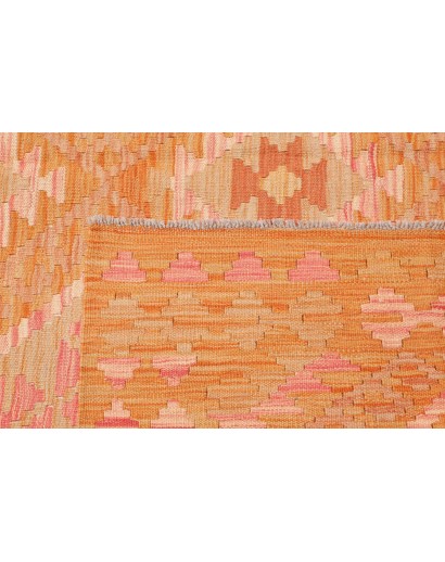Tappeto Kilim Afghanistan arancione giallo 207x293