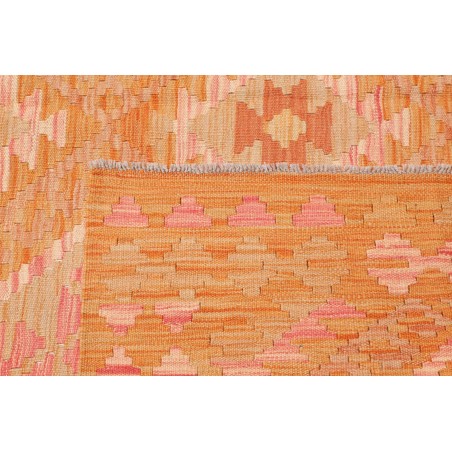 Tappeto Kilim Afghanistan arancione giallo 207x293