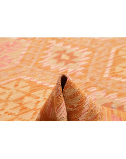 Tappeto Kilim Afghanistan arancione giallo 207x293