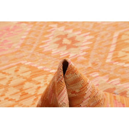 Tappeto Kilim Afghanistan arancione giallo 207x293