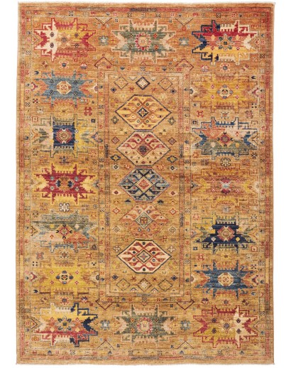 Tappeto Tribal Pakistan arancione marrone 150x210