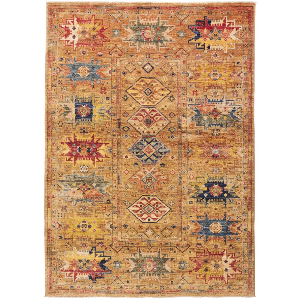 Tappeto Tribal Pakistan arancione marrone 150x210 Tappeto Tribal Pakistan arancione marrone 150x210