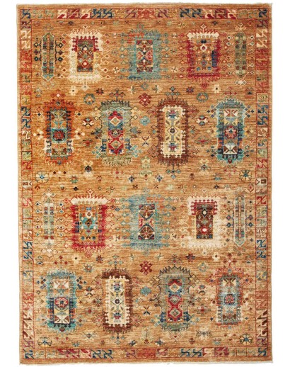 Tappeto Tribal Pakistan arancione 145x208