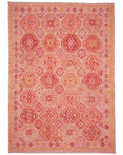 Tappeto Kilim Afghanistan arancione 209x297