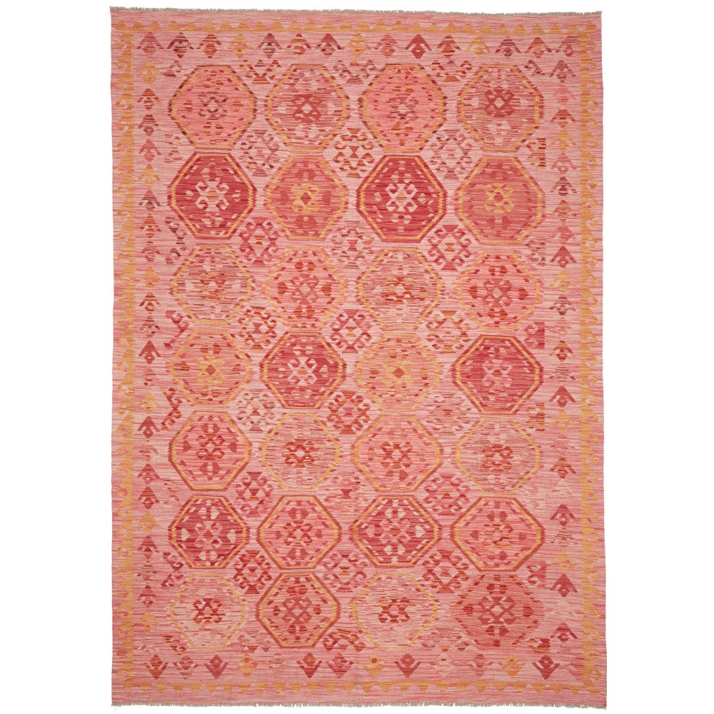 Tappeto Kilim Afghanistan arancione 209x297