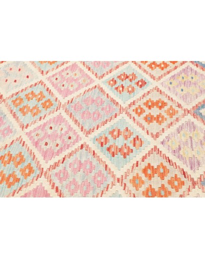 Tappeto Kilim Afghanistan giallo bianco 214x288