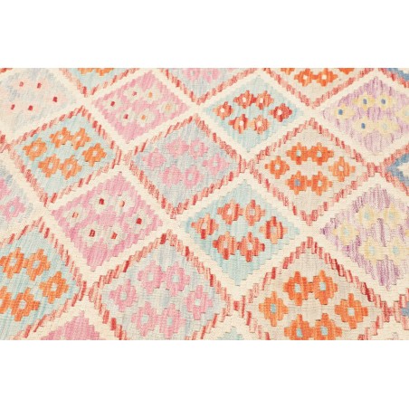 Tappeto Kilim Afghanistan giallo bianco 214x288