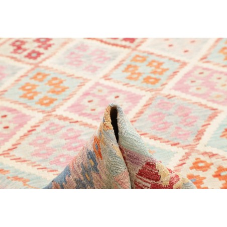 Tappeto Kilim Afghanistan giallo bianco 214x288