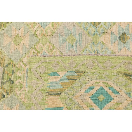 Tappeto Kilim Afghanistan marrone azzurro 215x292