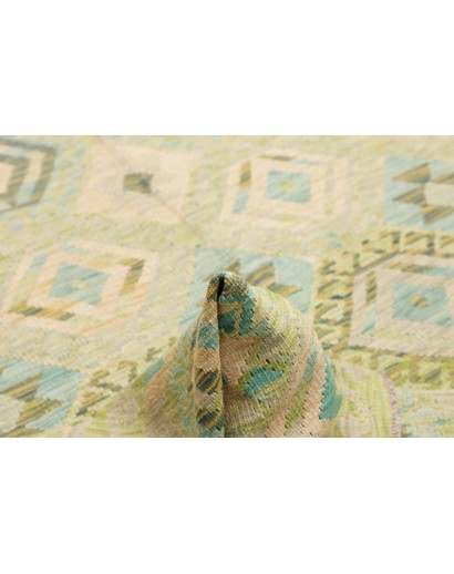 Tappeto Kilim Afghanistan marrone azzurro 215x292