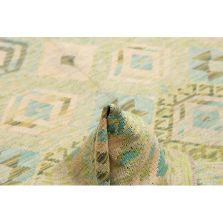 Tappeto Kilim Afghanistan marrone azzurro 215x292