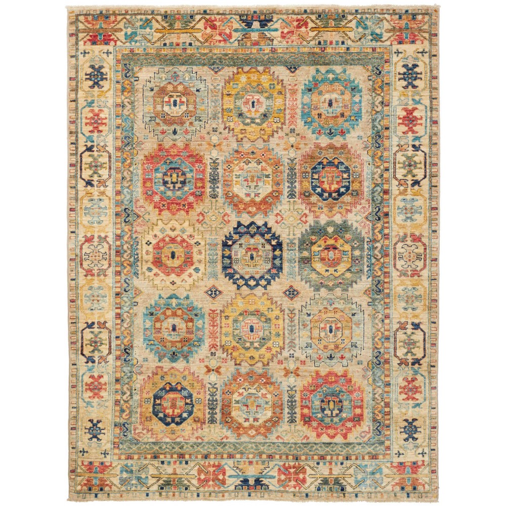 Tappeto Tribal Pakistan marrone 147x197 Tappeto Tribal Pakistan marrone 147x197