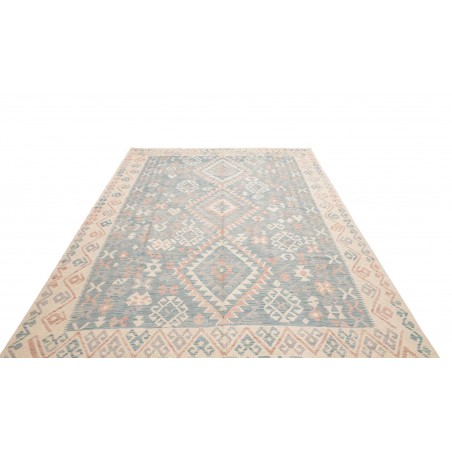 Tappeto Kilim Afghanistan beige azzurro 211x296
