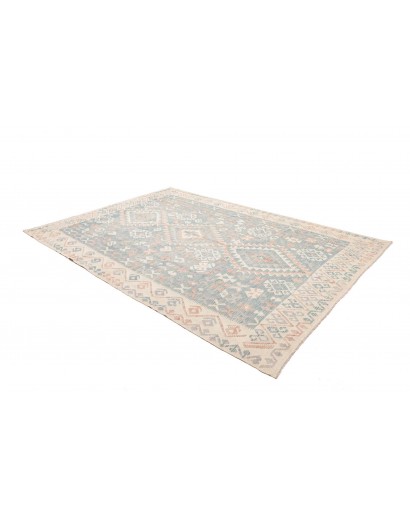 Tappeto Kilim Afghanistan beige azzurro 211x296