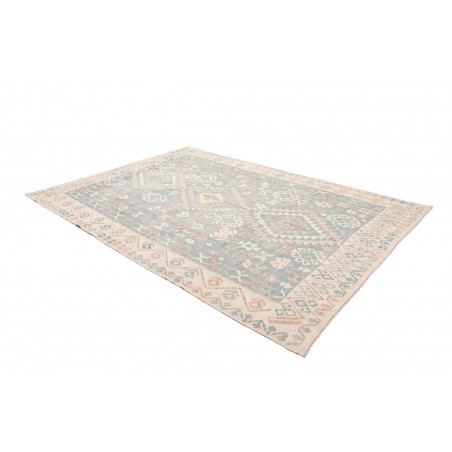 Tappeto Kilim Afghanistan beige azzurro 211x296