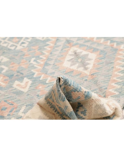 Tappeto Kilim Afghanistan beige azzurro 211x296