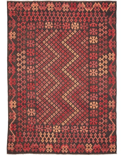 Tappeto Kilim Afghanistan grigio marrone 207x292