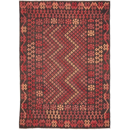 Tappeto Kilim Afghanistan grigio marrone 207x292