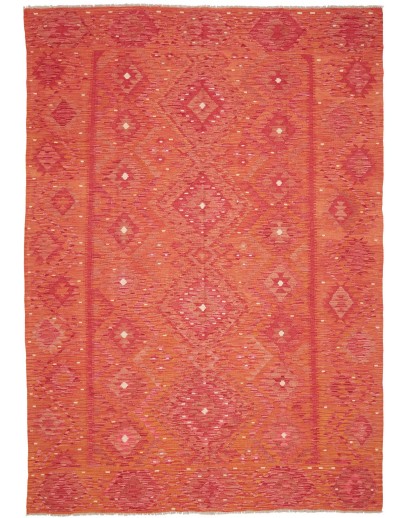 Tappeto Kilim Afghanistan rosso 205x294