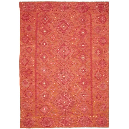 Tappeto Kilim Afghanistan rosso 205x294