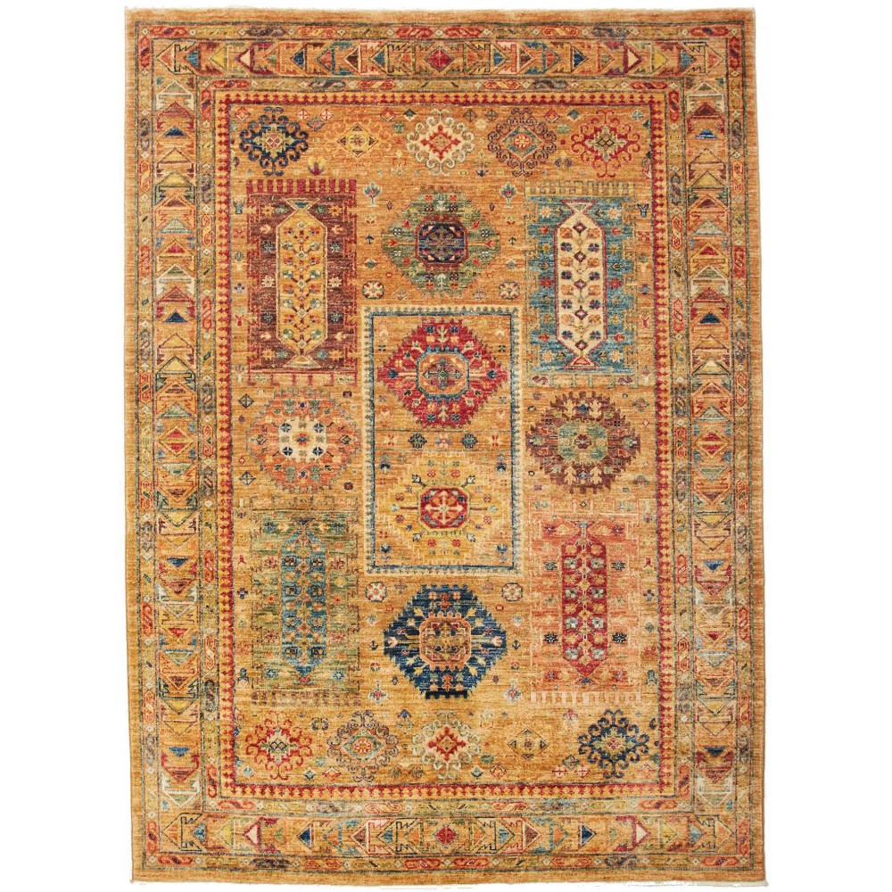 Tappeto Tribal Pakistan arancione marrone 150x205 Tappeto Tribal Pakistan arancione marrone 150x205
