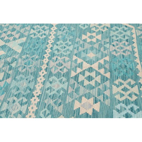 Tappeto Kilim Afghanistan azzurro 200x302