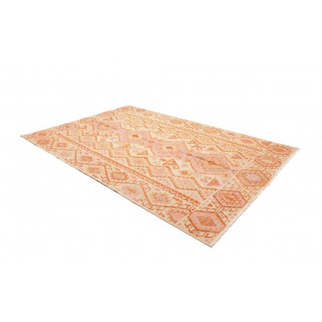 Tappeto Kilim Afghanistan marrone arancione 206x297